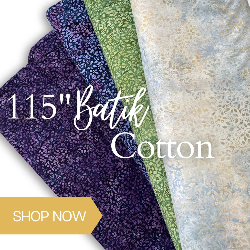 115" Extra Wide Batik Cotton