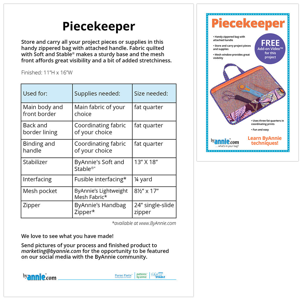 Piecekeeper Project Kit - Canvas – SewBatik