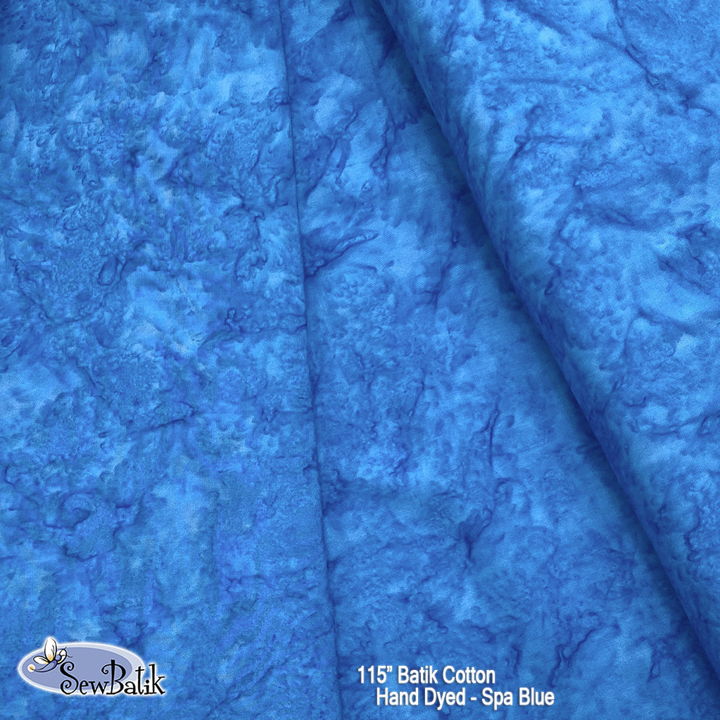 45" Rayon Hand Dyed Spa Blue SewBatik