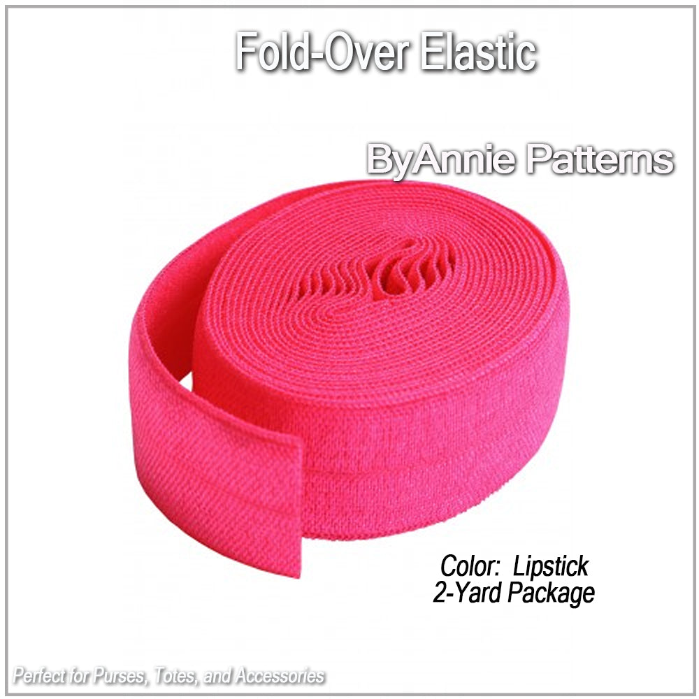 FoldOver Elastic 20mm 2 Yards Lipstick SewBatik