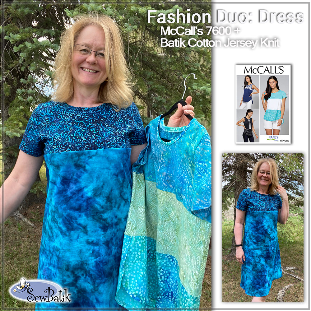 Summer Colorblock Jersey Knit Tee & Dress