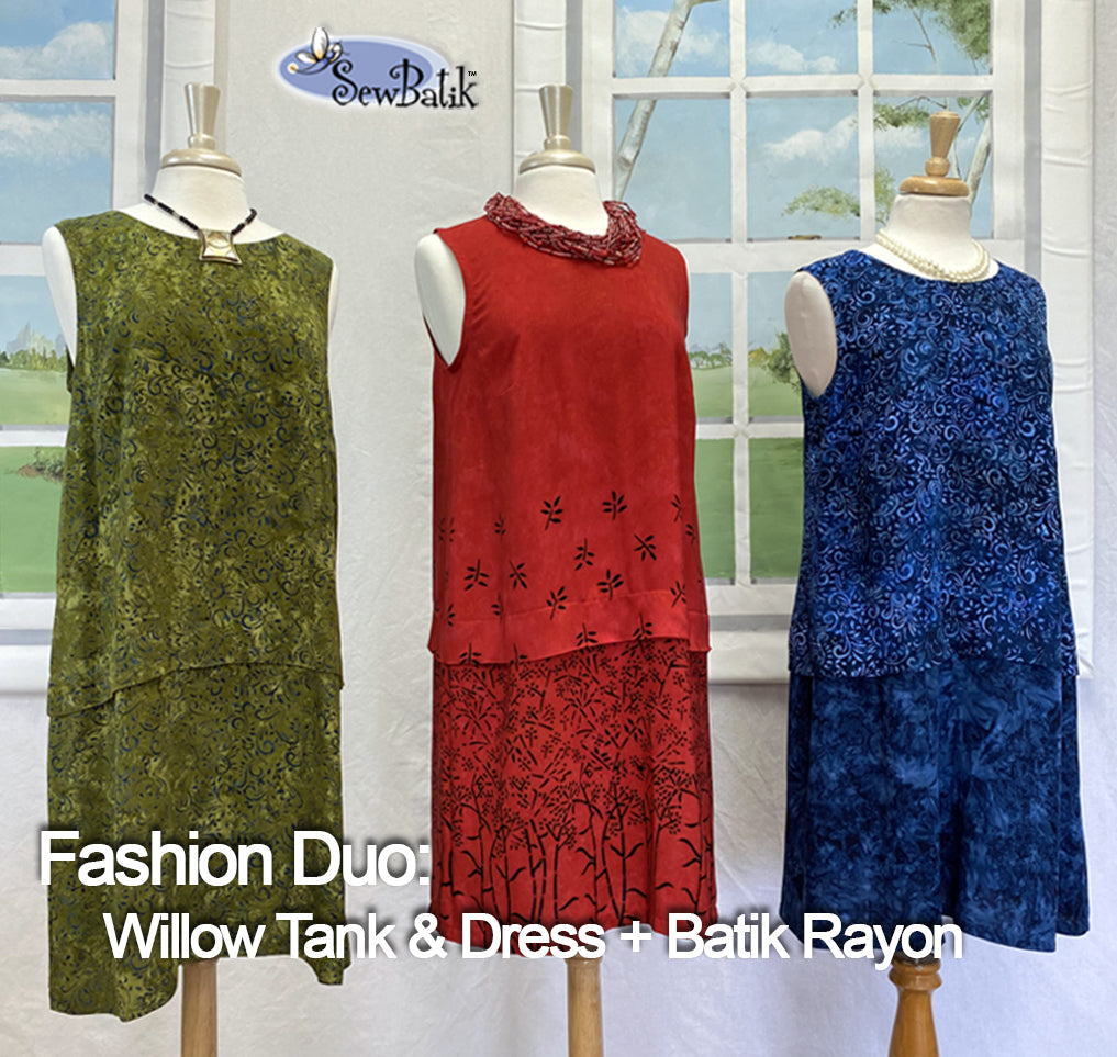 Sew a Willow Tank or Tank Dress
