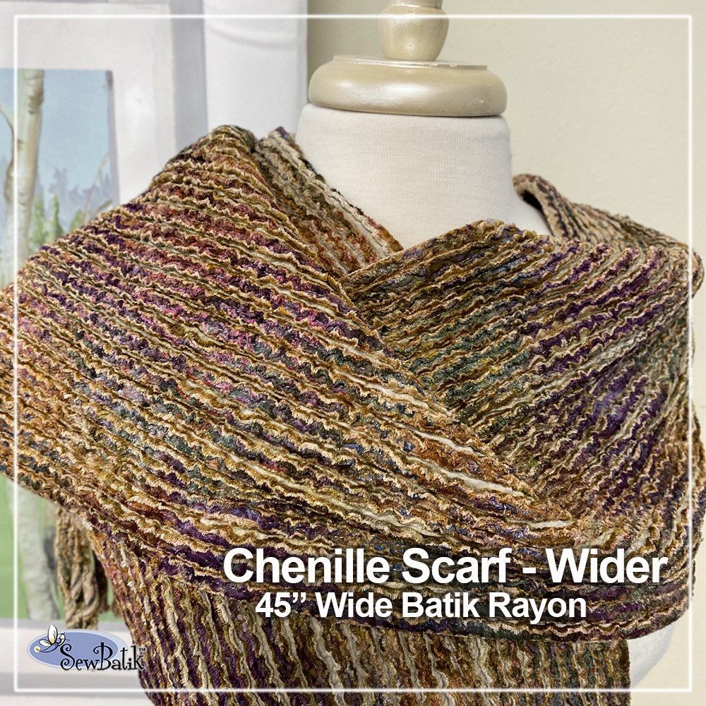 The Wider Chenille Scarf - Wow