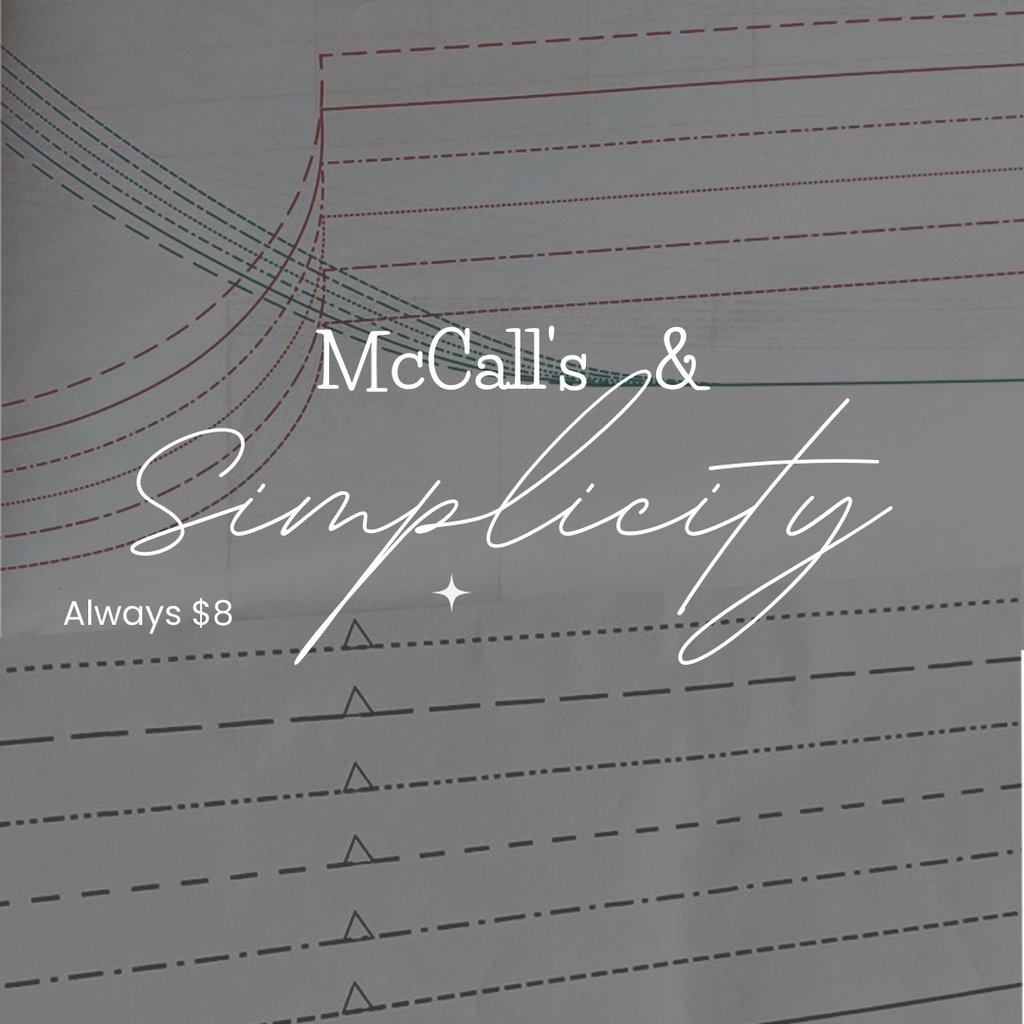 McCall's & Simplicity Patterns - Always $8