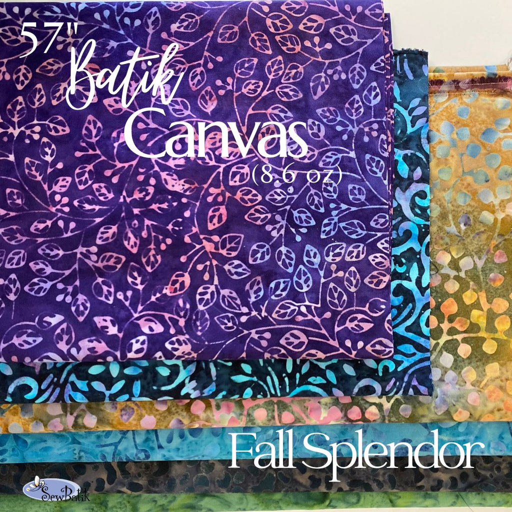 57" Batik Canvas (8.6 oz) - Shades of Fall