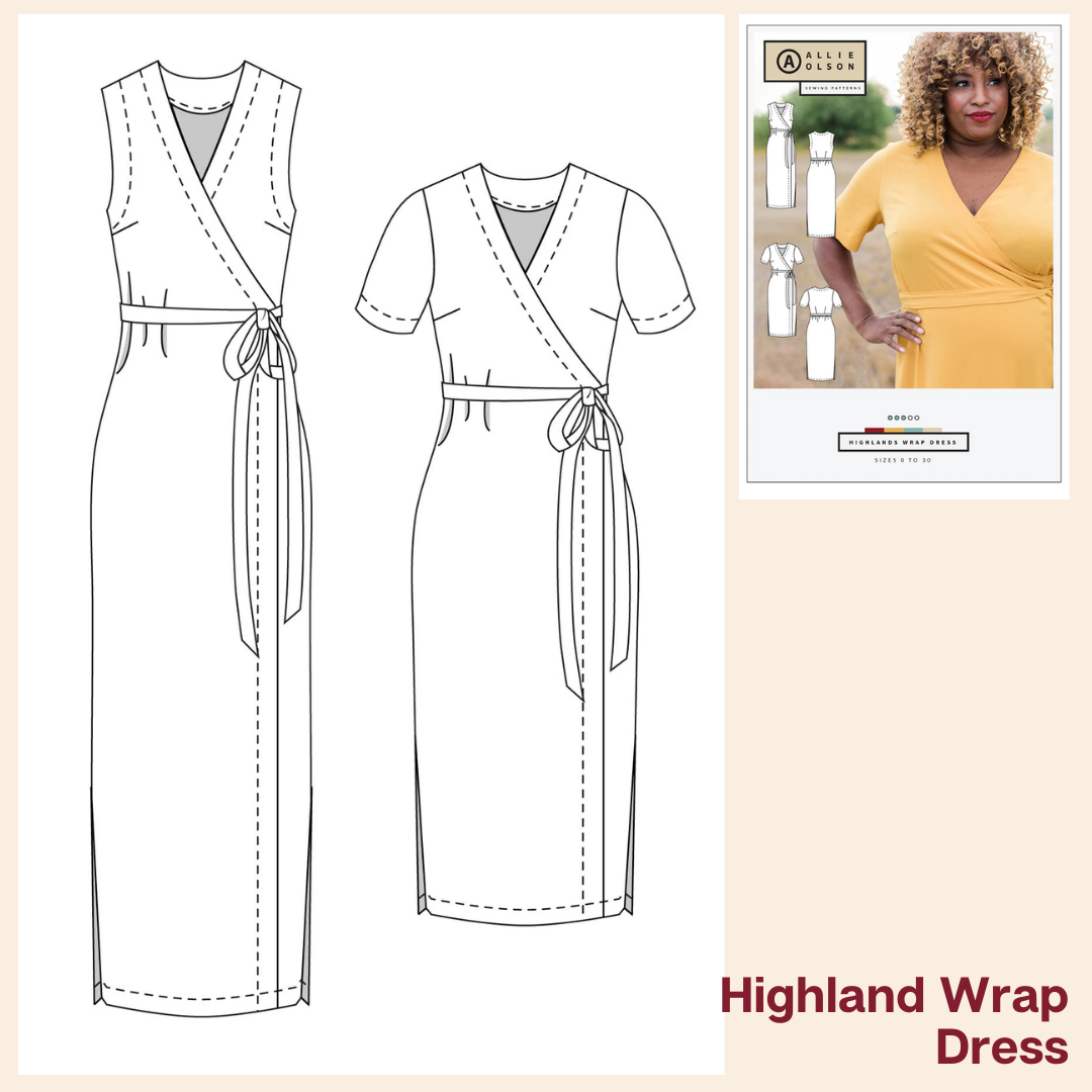 Pattern: Highland Wrap Dress by Allie Olson SewBatik Pattern: Highland Wrap Dress by Allie Olson SewBatik