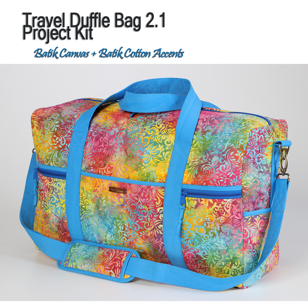 Travel Duffle Bag Project Kit CANVAS – SewBatik