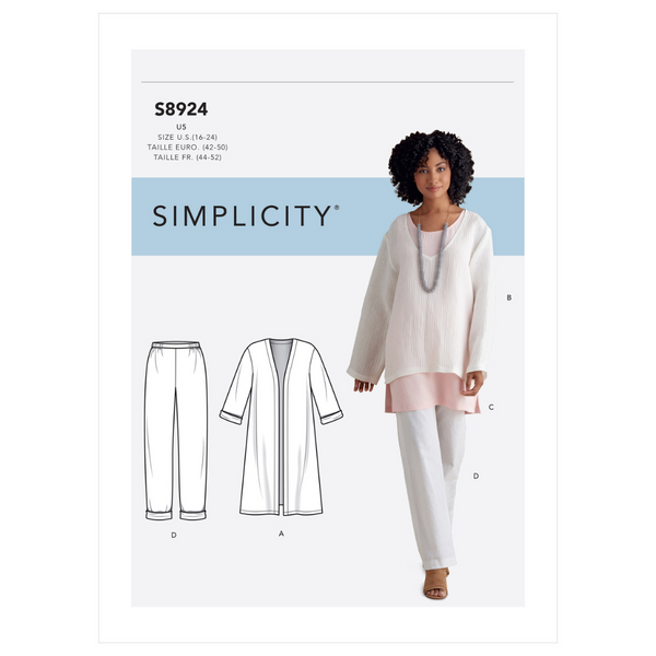 Simplicity Simplicity Pattern 8140 Plus Size Shirt with