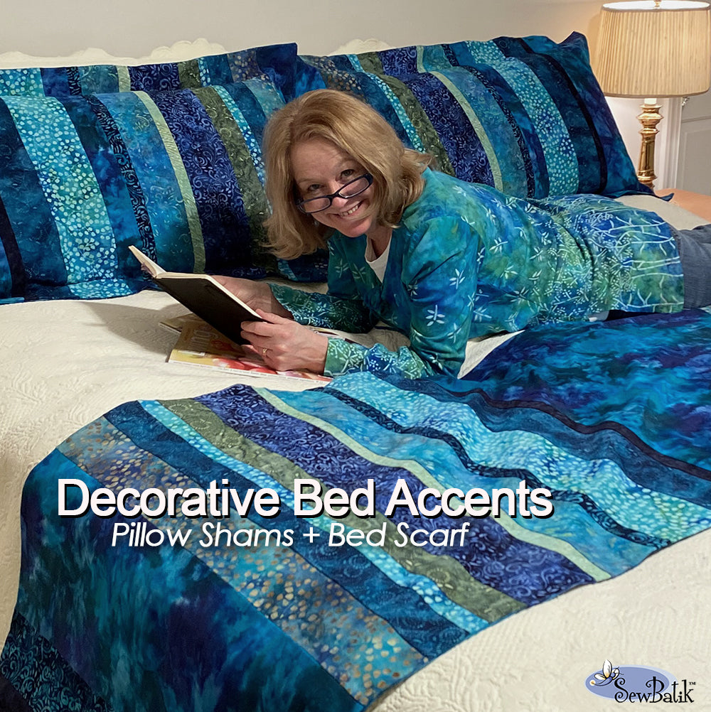 Bed Accessories - Pillow Sham + Bed Scarf – SewBatik