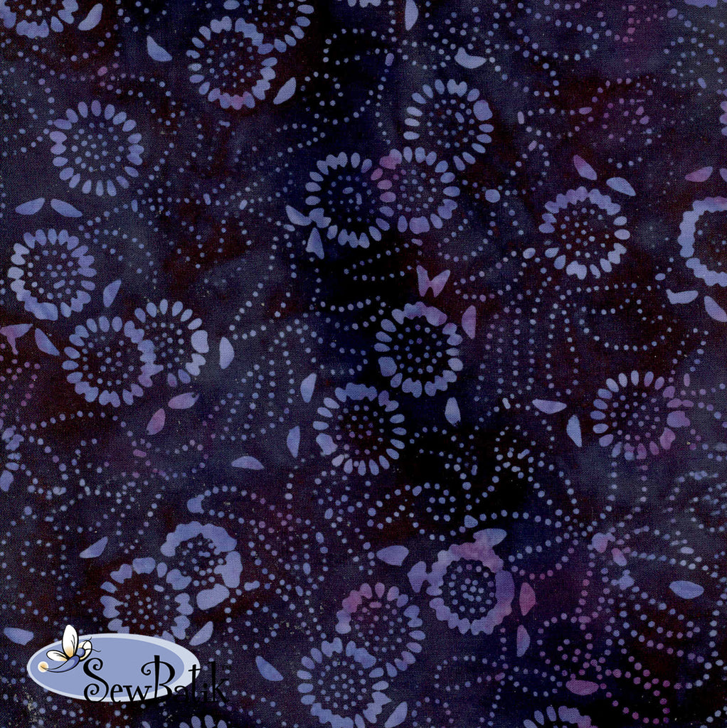 Batik Rayon - Medora Flora - Deep Wisteria