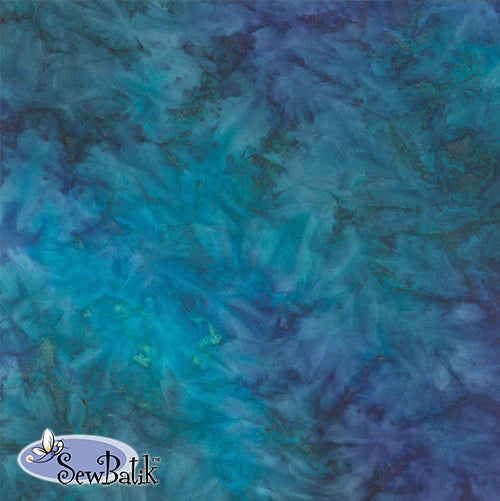 112 Wide Batik - Hand Dyed - Lake