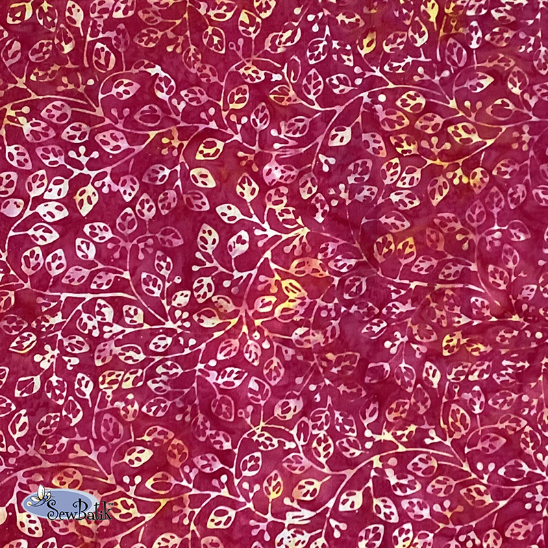 Benartex Floral Checkerboard Kiwi Batik Fabric by the Yard 3689-44