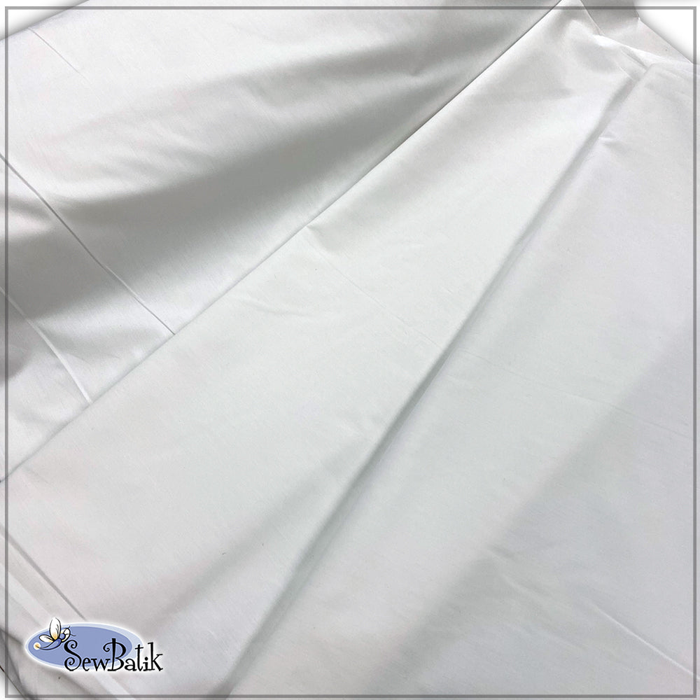 115 Wide Cotton - 200 Thread Count - White – SewBatik