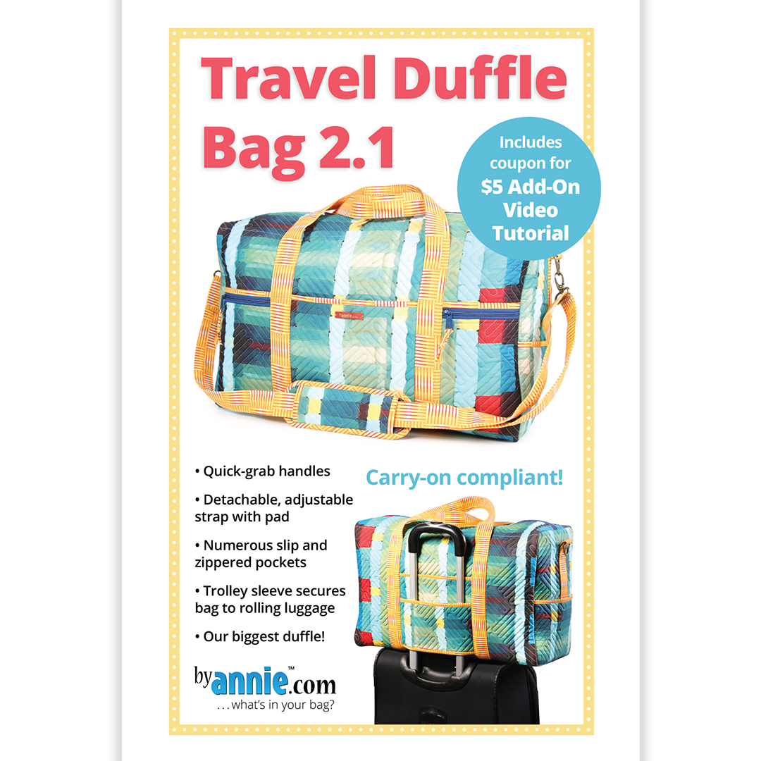 Pattern Travel Duffle Bag 2.1 byAnnie SewBatik