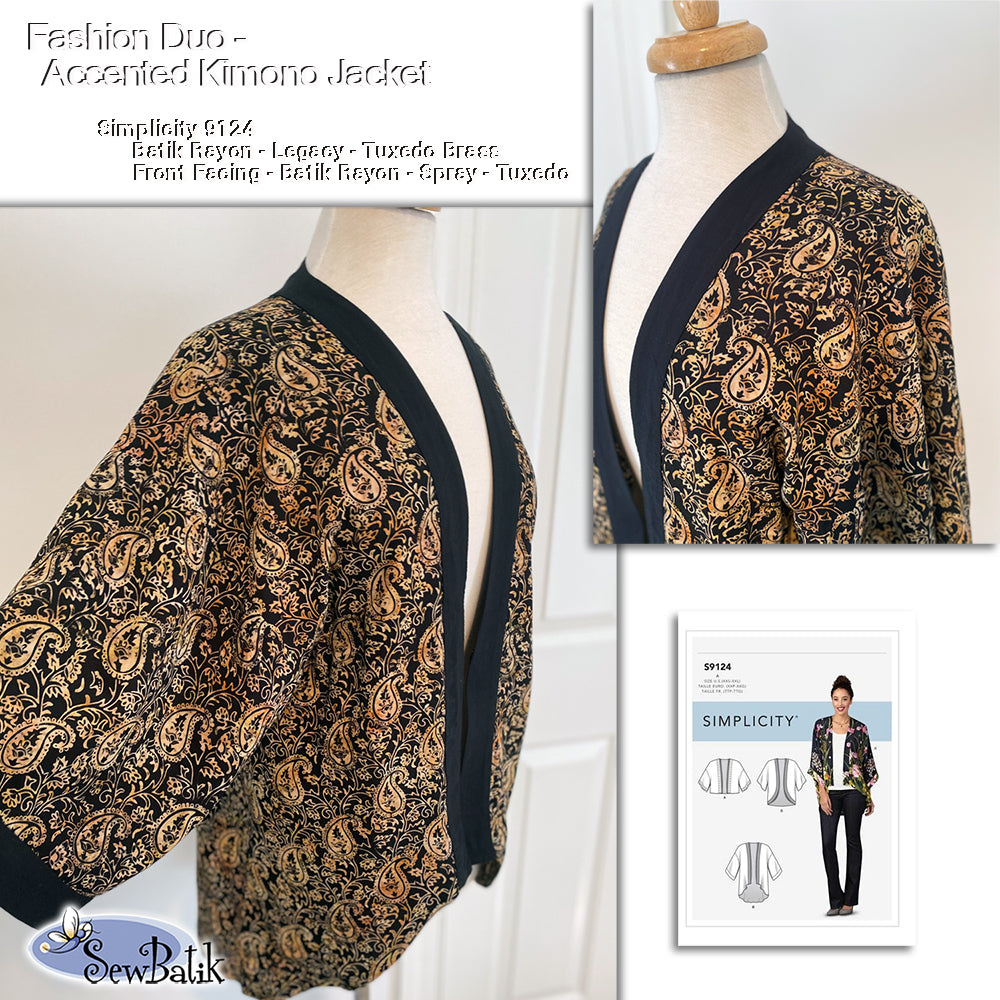 SewBatik Fashion Duo Batik Rayon Kimono Jacket