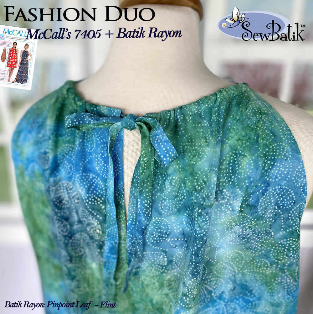 Garment Kit: Batik Rayon & McCall's 7405 Sundress – SewBatik