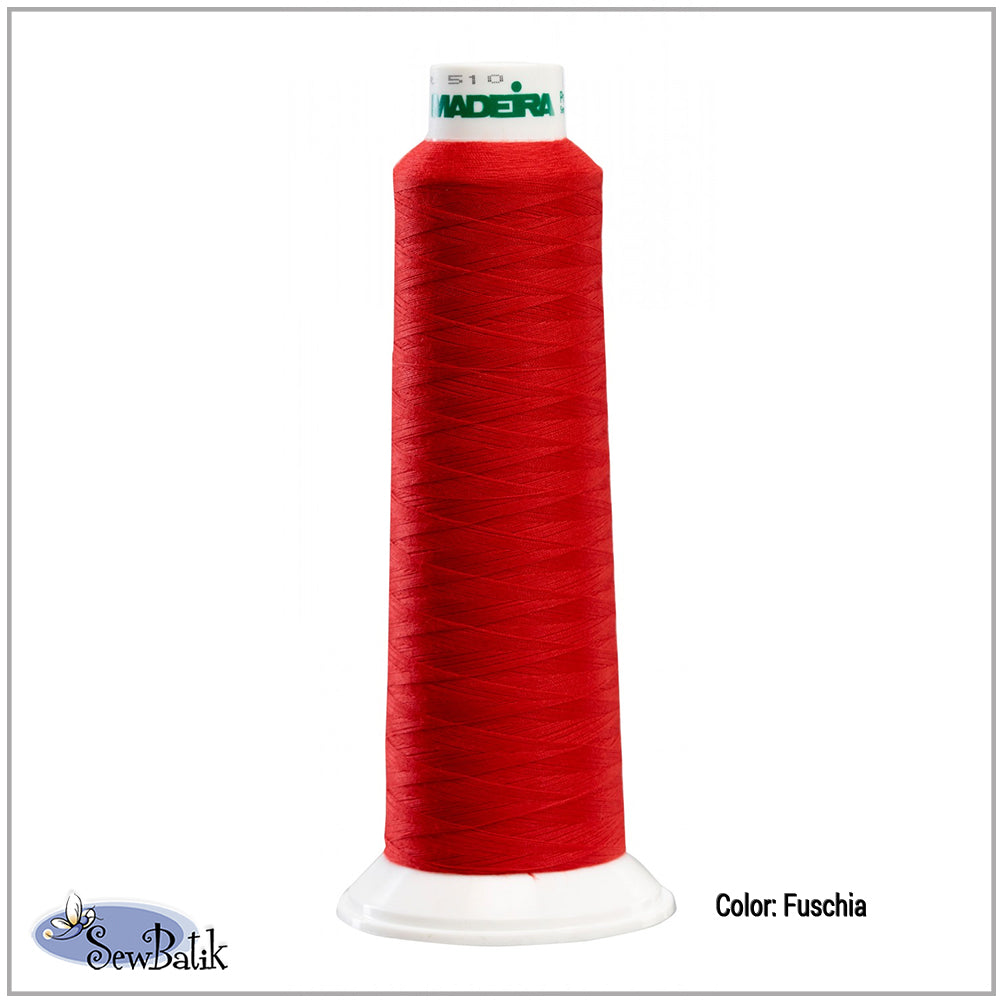 Madeira AeroLock Polyester Premium Serger Thread - Fuschia
