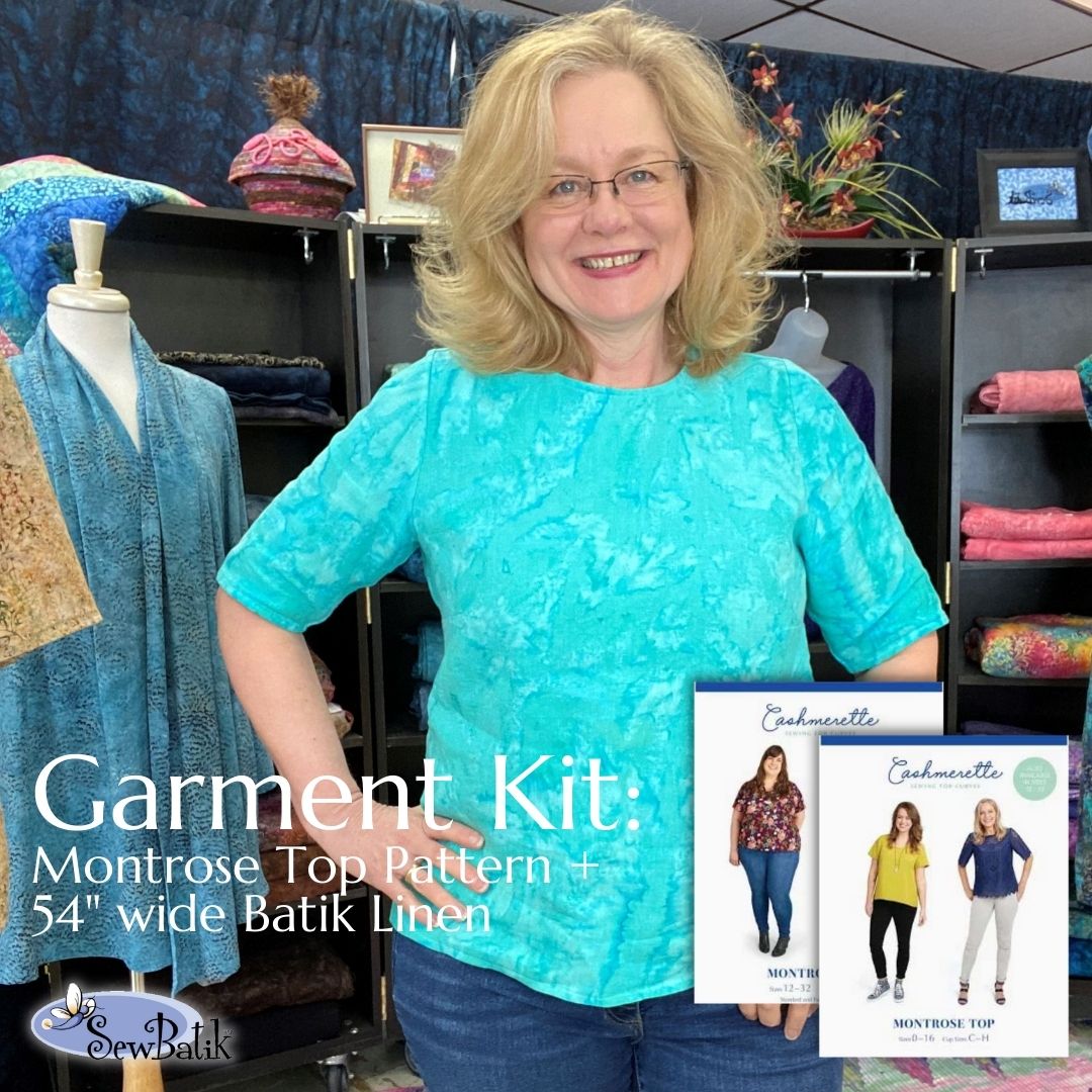 Garment Kit - Montrose Top - Batik Linen – SewBatik