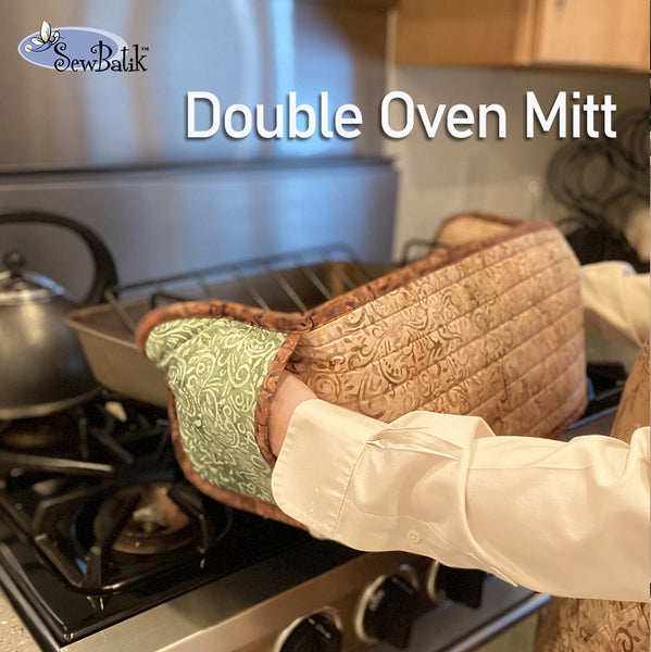 Double Oven Mitt with Thumb Insert Pattern - KosherPatterns ®