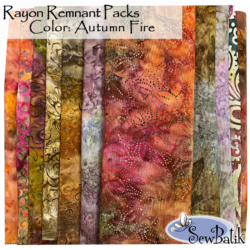 Rayon Remnant Pack - Autumn Fire