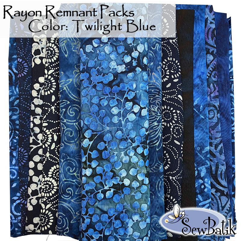 Rayon Remnant Pack - Twilight Blue