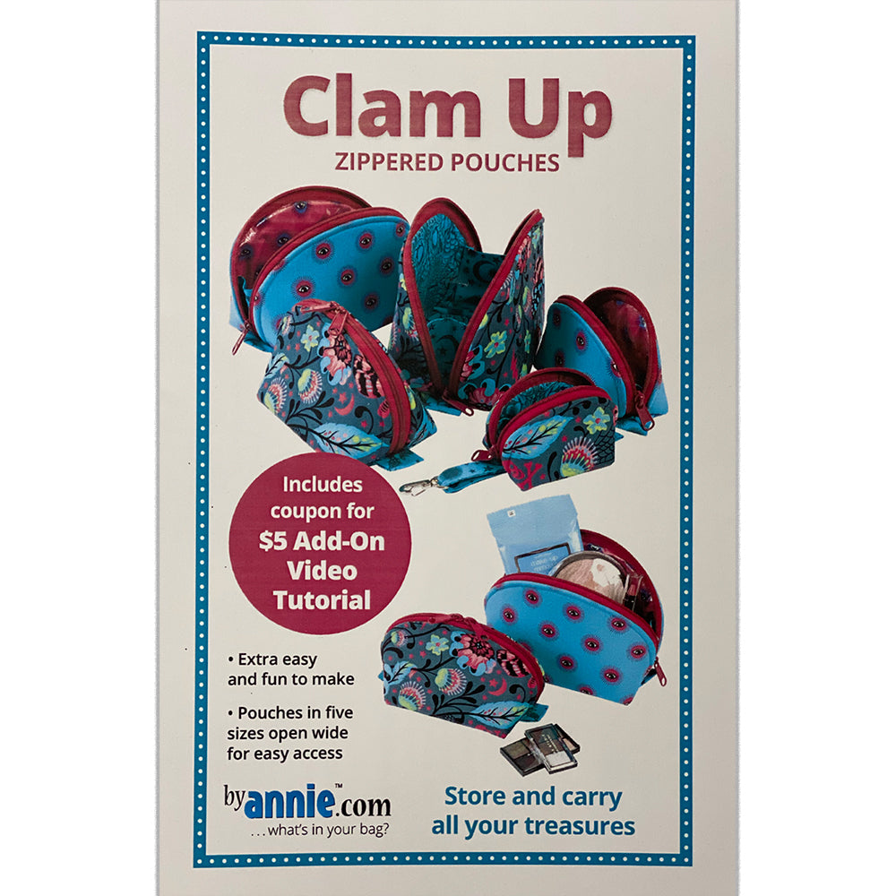 Clam Up sewing pattern from By Annie Patterns